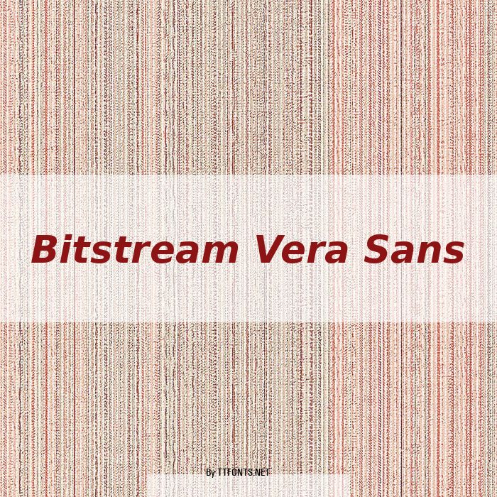 Bitstream Vera Sans example